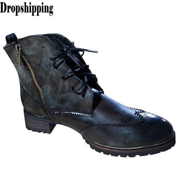 lace-up mens leather leisure platform shoes high-casual walking jogging footwear flats round toe low-heeled ankle boots #zb, Black
lace-up mens leather leisure platform shoes high-casual walking jogging footwear flats round toe low-heeled ankle boots #zb, Black