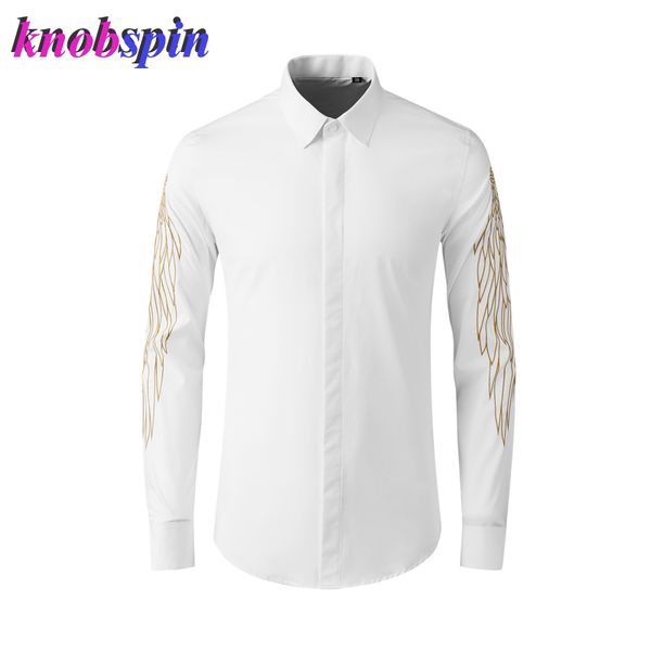 gold line wing embroidery shirt men long sleeve slim chemise homme brand quality business male cotton shirts plus size -4xl, White;black
gold line wing embroidery shirt men long sleeve slim chemise homme brand quality business male cotton shirts plus size -4xl, White;black