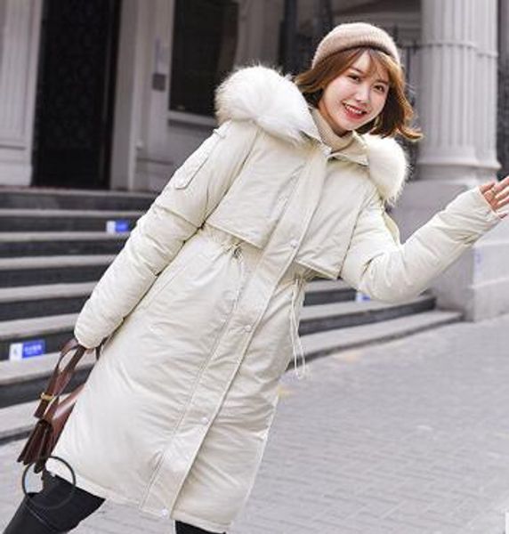 wholesale women's winter new waist long section large fur collar slim loose down jacket size xs-xxl, Black
wholesale women's winter new waist long section large fur collar slim loose down jacket size xs-xxl, Black