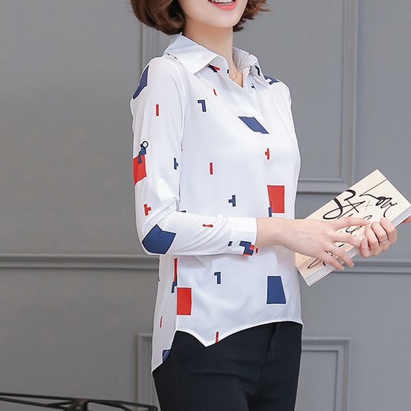 office shirt women blouse 2019 fashion autumn korean long sleeve slim white print ladies shirts casual tunic chemise femme
office shirt women blouse 2019 fashion autumn korean long sleeve slim white print ladies shirts casual tunic chemise femme