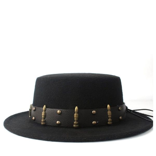 2020 women men wool flat hat wide brim hat outdoor casual wild homburg bowler size 56-58cm, Blue;gray
2020 women men wool flat hat wide brim hat outdoor casual wild homburg bowler size 56-58cm, Blue;gray