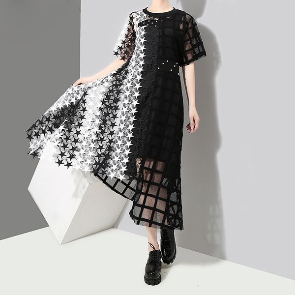 2019 women summer long black white lace dress hollow out girls evening night party club asymmetrical dress robe femme 3517, Black;gray
2019 women summer long black white lace dress hollow out girls evening night party club asymmetrical dress robe femme 3517, Black;gray