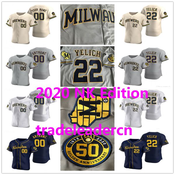 2020 milwaukee christian yelich brewers 50th jersey keston hiura lorenzo cain ryan braun justin smoak eric thames josh hader baseball jersey, Blue;black
2020 milwaukee christian yelich brewers 50th jersey keston hiura lorenzo cain ryan braun justin smoak eric thames josh hader baseball jersey, Blue;black