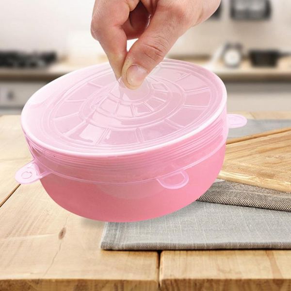 6pcs silicone fresh cover stretchable reusable fruits sealed tools expandable keeping sealed kitchen accessories
6pcs silicone fresh cover stretchable reusable fruits sealed tools expandable keeping sealed kitchen accessories