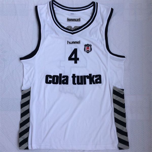 besiktas cola turka of turkey turkish #4 allen iverson basketball jersey - white, Black
besiktas cola turka of turkey turkish #4 allen iverson basketball jersey - white, Black