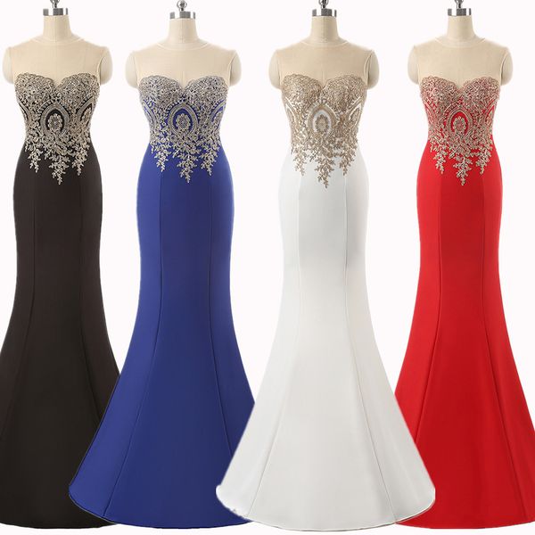 mlg0225 jewel neck gold lace long prom dresses 2019 mermaid evening dress floor length available in multi colors, Black
mlg0225 jewel neck gold lace long prom dresses 2019 mermaid evening dress floor length available in multi colors, Black