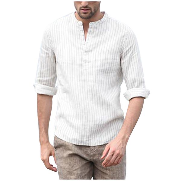 feitong autumn shirts men's baggy cotton linen solid color long sleeve v neck shirts blouses cool breathable men's clothes, White;black
feitong autumn shirts men's baggy cotton linen solid color long sleeve v neck shirts blouses cool breathable men's clothes, White;black