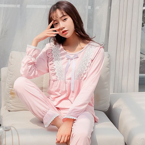 100% cotton princess pajamas sets for women autumn long sleeve pyjamas girls cute lace sleepwear homewear clothing pijama mujer, Blue;gray
100% cotton princess pajamas sets for women autumn long sleeve pyjamas girls cute lace sleepwear homewear clothing pijama mujer, Blue;gray