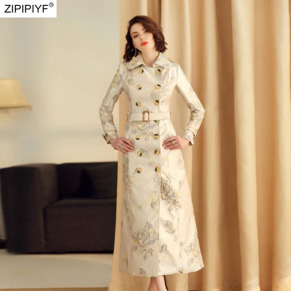 noble wear temperament gold jacquard khaki double-breasted long windbreaker elegant woman trench coat c1847, Tan;black
noble wear temperament gold jacquard khaki double-breasted long windbreaker elegant woman trench coat c1847, Tan;black