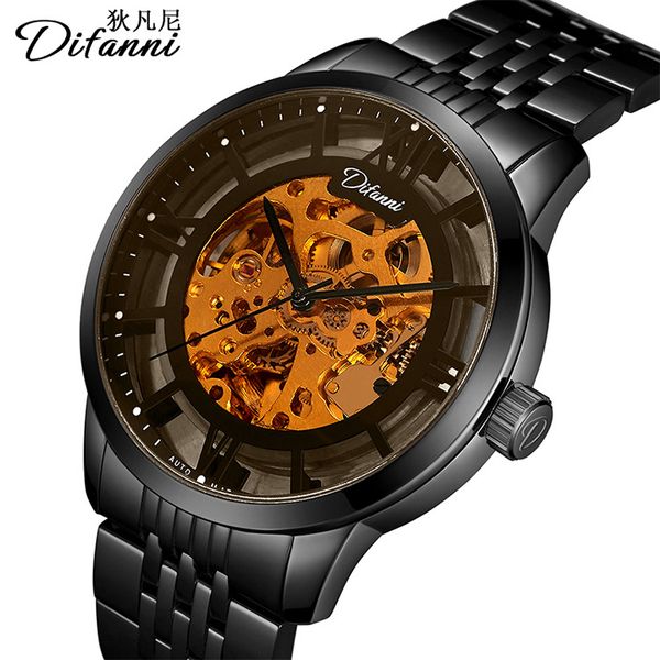 difanni mechanical watch a generation of fashion hipsters hollow automatic mechanical watch waterproof, Slivery;brown
difanni mechanical watch a generation of fashion hipsters hollow automatic mechanical watch waterproof, Slivery;brown