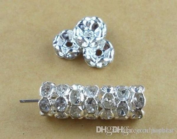 6mm white color crystal spacer metal silver plated rondelle rhinestone loose beads for diy jewelry making u2212 e23
6mm white color crystal spacer metal silver plated rondelle rhinestone loose beads for diy jewelry making u2212 e23