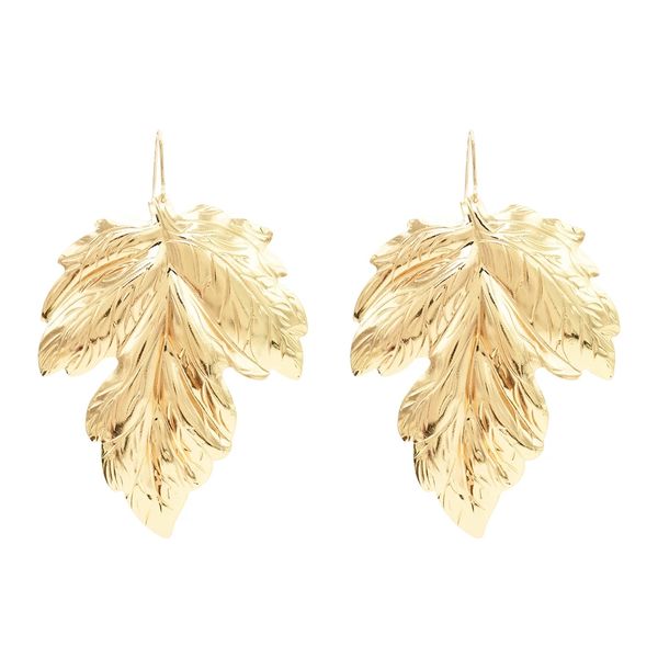 big size alloy leaf-shaped drop dangle earrings fashion statement punk cool stud earrings for women, Golden
big size alloy leaf-shaped drop dangle earrings fashion statement punk cool stud earrings for women, Golden