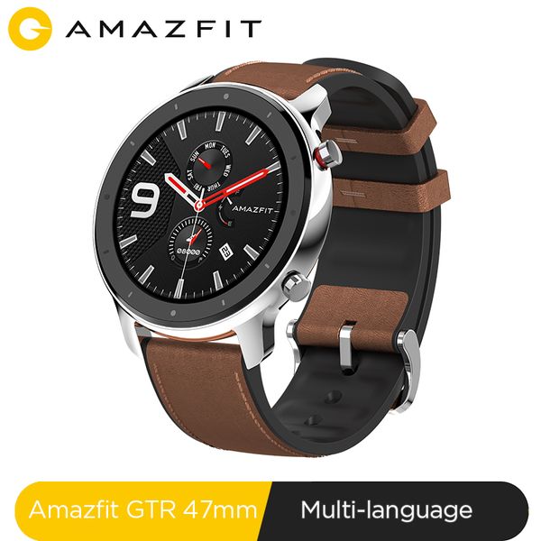 Global Version Amazfit GTR 47мм Смарт Часы 5ATM Водонепроницаемые SmartWatch 24Days батареи Music Control для X
Global Version Amazfit GTR 47мм Смарт Часы 5ATM Водонепроницаемые SmartWatch 24Days батареи Music Control для X