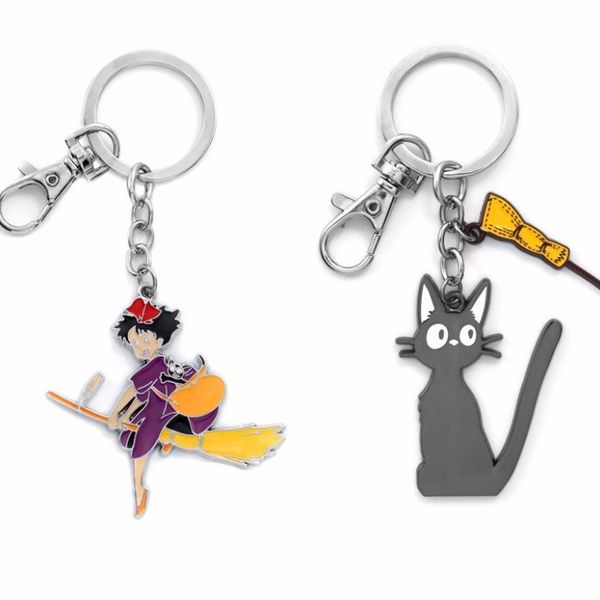 anime kikis delivery service keychain kiki jiji cute fun cartoon black cat metal key chain fashion personalized pendant jewelry, Silver
anime kikis delivery service keychain kiki jiji cute fun cartoon black cat metal key chain fashion personalized pendant jewelry, Silver