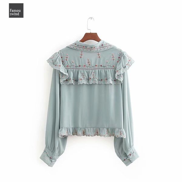 blouse ls2500 women street elegant laminated ruffles flower embroidery chiffon ladies shirt chic femininas blusas high, White
blouse ls2500 women street elegant laminated ruffles flower embroidery chiffon ladies shirt chic femininas blusas high, White
