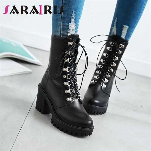 sarairis new 33-44 fashion decorating booties ladies ankle platform boots women 2019 high wide heels shoes woman, Black
sarairis new 33-44 fashion decorating booties ladies ankle platform boots women 2019 high wide heels shoes woman, Black