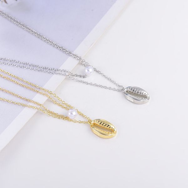30pcs shell bead pearl charm necklace cowry conch cameo shellfish double layers link chain choker necklace jewelry gift for girlfriends, Silver
30pcs shell bead pearl charm necklace cowry conch cameo shellfish double layers link chain choker necklace jewelry gift for girlfriends, Silver
