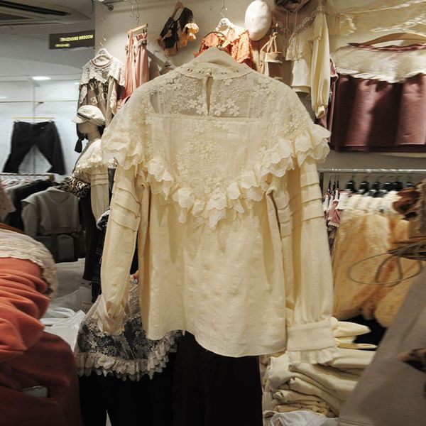 2020 spring new korean lace flounce stitching shirt women's elegant long sleeve pullover shirt blouse female loose, White
2020 spring new korean lace flounce stitching shirt women's elegant long sleeve pullover shirt blouse female loose, White