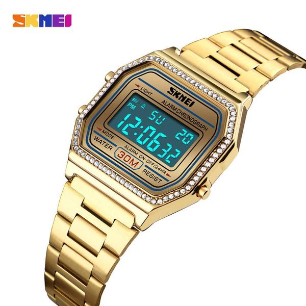 skmei brand women electronic wrist watch chrono back light female sports watches ladies digital clock 1474, Slivery;brown
skmei brand women electronic wrist watch chrono back light female sports watches ladies digital clock 1474, Slivery;brown