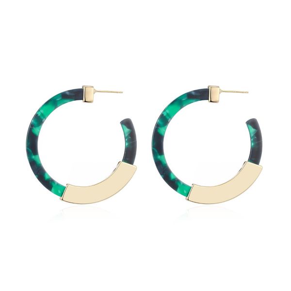 colorful resin hoop earrings for women gold copper round circle female earring fashion party jewelry boucle d'oreille femme 2019, Golden;silver
colorful resin hoop earrings for women gold copper round circle female earring fashion party jewelry boucle d'oreille femme 2019, Golden;silver