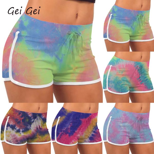 women's shorts 2021 women mujer summer stretch slim hips tie-dye print short female loose large size casual lace-up sports, White;black
women's shorts 2021 women mujer summer stretch slim hips tie-dye print short female loose large size casual lace-up sports, White;black