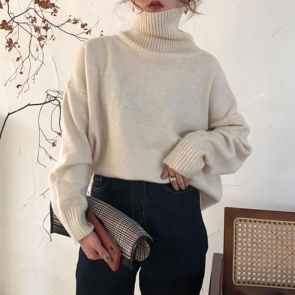hzirip basic turtleneck sweater woman 2020 new spring female pullover casual thick warm winter knitted pullover jumper women, White;black
hzirip basic turtleneck sweater woman 2020 new spring female pullover casual thick warm winter knitted pullover jumper women, White;black