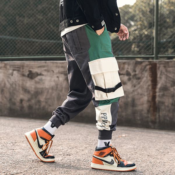 men japanese streetwear carog pants 2020 overalls men hip hop color block joggers korean sweatpants black track pants
men japanese streetwear carog pants 2020 overalls men hip hop color block joggers korean sweatpants black track pants
