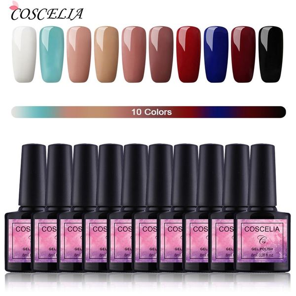 coscelia 6/8/10 colors nails semi permanent polish uv gel nail polish kit varnish for nail kits gel art set
coscelia 6/8/10 colors nails semi permanent polish uv gel nail polish kit varnish for nail kits gel art set