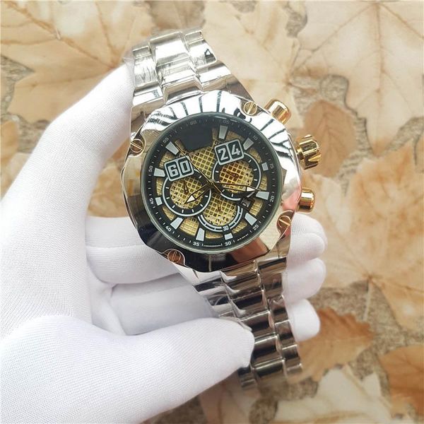 big dial all dial work luxury designer watches fashion quartz mens wristwatches gridding stainless steel business watches gifts, Slivery;brown
big dial all dial work luxury designer watches fashion quartz mens wristwatches gridding stainless steel business watches gifts, Slivery;brown