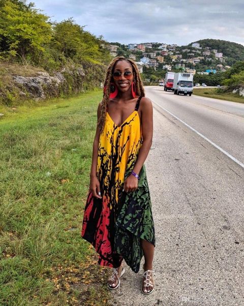 dresses floral print fashion style casual apparel womens summer designer jumpsuits v neck sleeveless sling female, Black;white
dresses floral print fashion style casual apparel womens summer designer jumpsuits v neck sleeveless sling female, Black;white