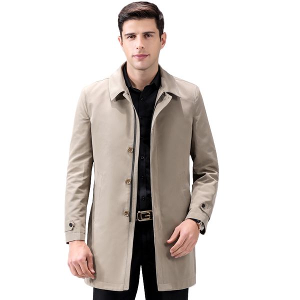 solid color long trench coat men turn down collar single breasted outerwear plus size new arrival 2019 autumn winter, Tan;black
solid color long trench coat men turn down collar single breasted outerwear plus size new arrival 2019 autumn winter, Tan;black