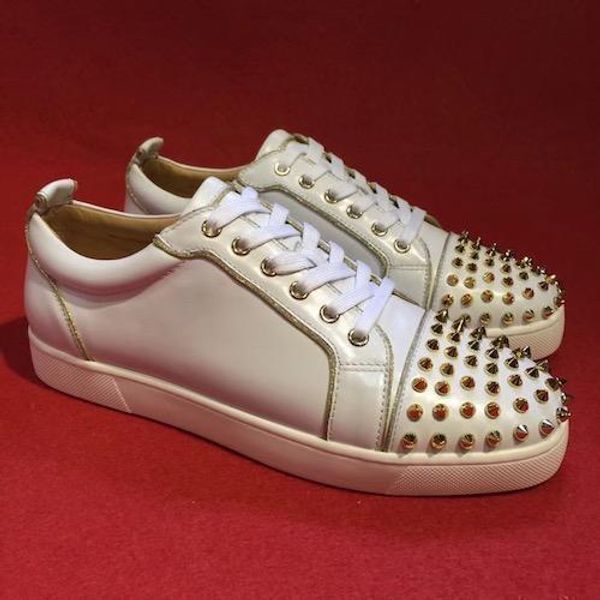 2020 дизайнерские кроссовки red bottom low-top младший шипы квартиры обувь для мужчин и женщин кожаные кроссовки повседневная обувь-1, Black
2020 дизайнерские кроссовки red bottom low-top младший шипы квартиры обувь для мужчин и женщин кожаные кроссовки повседневная обувь-1, Black