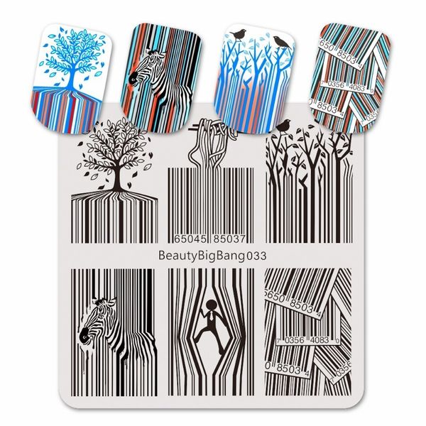 beauty big bang stamping plate bar code zebra striped funny noodles image for nail art polish stainless steel stamping plates, White
beauty big bang stamping plate bar code zebra striped funny noodles image for nail art polish stainless steel stamping plates, White