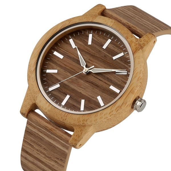 quartz wooden men watch classic brown dial with luminous pointers wooden women watches practical leather band couple watches, Slivery;brown
quartz wooden men watch classic brown dial with luminous pointers wooden women watches practical leather band couple watches, Slivery;brown