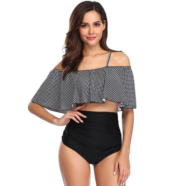 2019 new women bikini swimwear set swimsuit push up swimming suit for ladies lattice leaf edge high waist cover stomach, White;black
2019 new women bikini swimwear set swimsuit push up swimming suit for ladies lattice leaf edge high waist cover stomach, White;black