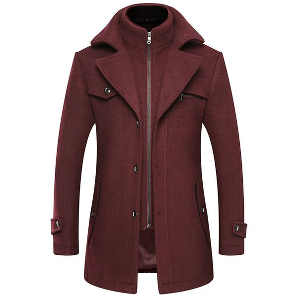 men's wool & blends winter red woolen blend coat male slim large size windbreaker men thick extra long mens autumn casual overcoat 3xl, Black
men's wool & blends winter red woolen blend coat male slim large size windbreaker men thick extra long mens autumn casual overcoat 3xl, Black