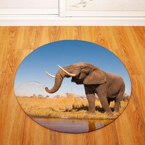 80*80cm round land pad rug elephant series printing carpet home bedroom office chair carpets decoration non-slip doormat
80*80cm round land pad rug elephant series printing carpet home bedroom office chair carpets decoration non-slip doormat