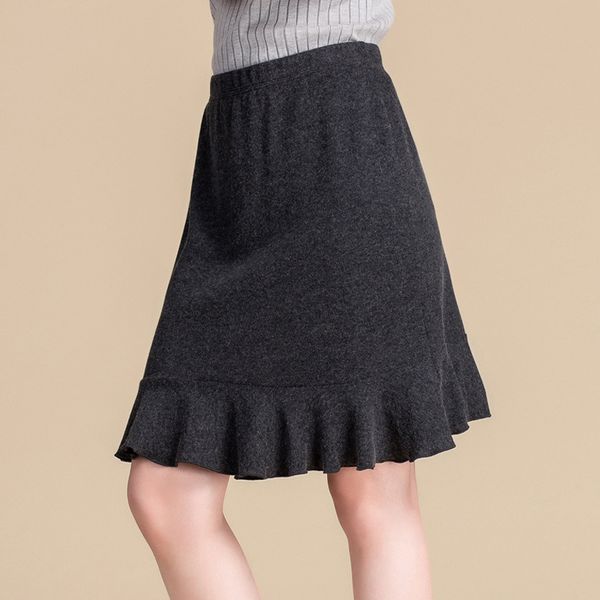winter 90% silk cashmere half-length skirt women's high waist, medium thickness warm lotus leaf edge black a-shaped skirt
winter 90% silk cashmere half-length skirt women's high waist, medium thickness warm lotus leaf edge black a-shaped skirt