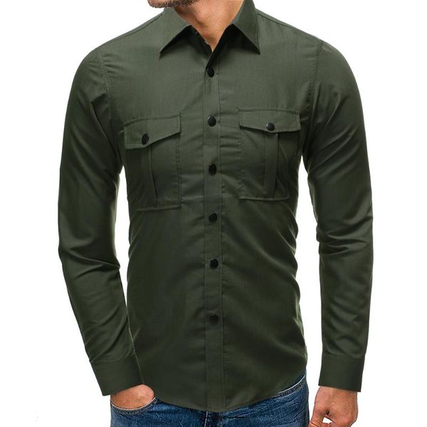 fashion casual shirts men social long sleeve black dress shirt male slim fit armygreen shirt multi-pocket cotton spring, White;black
fashion casual shirts men social long sleeve black dress shirt male slim fit armygreen shirt multi-pocket cotton spring, White;black