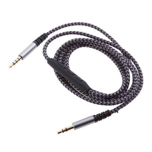 premium audio cable with remote volume control micphone 3.5mm braided nylon stereo audio cable (male to male
premium audio cable with remote volume control micphone 3.5mm braided nylon stereo audio cable (male to male