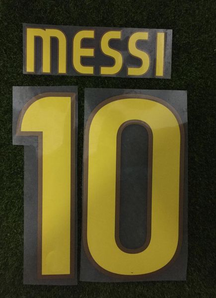 2008 2009 Месси nameset # 10 MESSI UCL Флокирование теплопередачи Печать Футбол патч значок
2008 2009 Месси nameset # 10 MESSI UCL Флокирование теплопередачи Печать Футбол патч значок