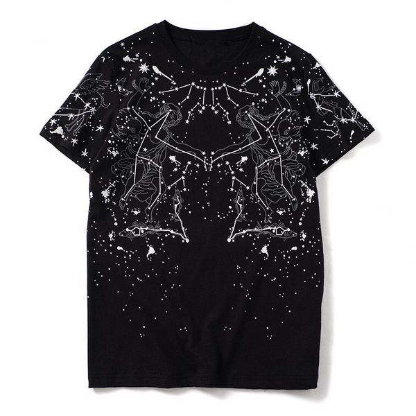 man men's t fashion tattoo shirt neck cotton neck constellation round crew designer s/s t-shirt tee tsgow, Black
man men's t fashion tattoo shirt neck cotton neck constellation round crew designer s/s t-shirt tee tsgow, Black