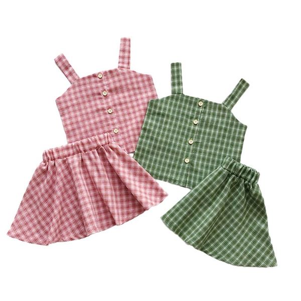 citgeesummer 2-6t infant kids baby girls 2pcs set outfits plaid vest skirts sunsuit checked clothing set, White
citgeesummer 2-6t infant kids baby girls 2pcs set outfits plaid vest skirts sunsuit checked clothing set, White