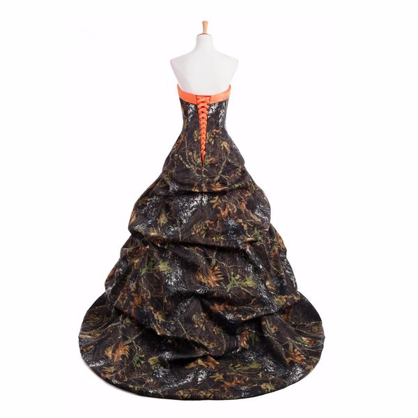 discount strapless camo wedding dress with ruched pick-up skirt corset back plus szie camo country bridal dress gown, White
discount strapless camo wedding dress with ruched pick-up skirt corset back plus szie camo country bridal dress gown, White