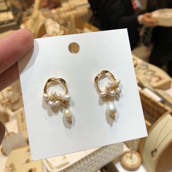 new korea vintage geometric simulated pearl samll cute drop earrings for women fashion jewelry elegant pendientes, Silver
new korea vintage geometric simulated pearl samll cute drop earrings for women fashion jewelry elegant pendientes, Silver