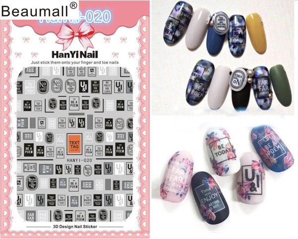 letters patterns nails art manicure back glue decal decorations design nail sticker for nails tips beauty, Black
letters patterns nails art manicure back glue decal decorations design nail sticker for nails tips beauty, Black