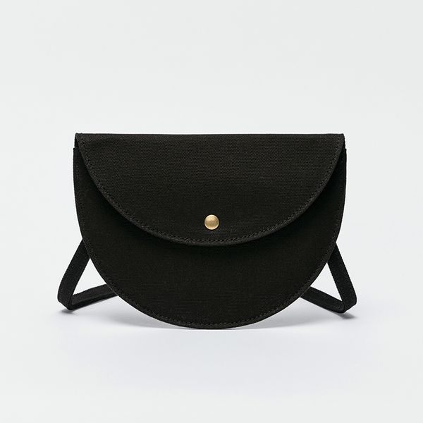 canvas semicircle crescent handbag mobile phone bag wild fairy bag casual messenger