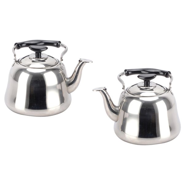 set of 2 stainless steel tea kettle - 1l whistling teapot, lightweight, fast boiling - for home kitchen restaurant l cafe use
set of 2 stainless steel tea kettle - 1l whistling teapot, lightweight, fast boiling - for home kitchen restaurant l cafe use