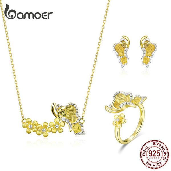 bamoer butterfly flower delicate finger rings necklace jewelry sets women wedding statement 925 sterling silver jewelry gus155, Black
bamoer butterfly flower delicate finger rings necklace jewelry sets women wedding statement 925 sterling silver jewelry gus155, Black