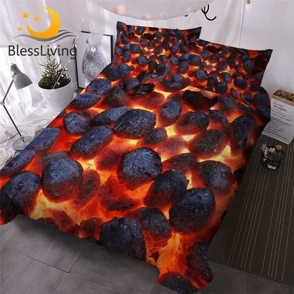 blessliving 3d print quilt cover burning briquettes bedding set flame fire bed clothes red black coal warm comforter cover 3pcs
blessliving 3d print quilt cover burning briquettes bedding set flame fire bed clothes red black coal warm comforter cover 3pcs